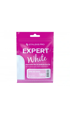 Staleks EXPERT 10 Pedikür Törpü İçin Yedek Beyaz Törpüler, 180 Grit (30 Adet)