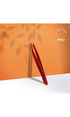 Staleks EXPERT 11 TYPE 4r Kaş Cımbızı (Dar Yamuk Kenarlar) Kırmızı