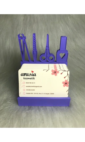 Güzellik Salonları İçin Özel Tasarım Kartvizitlik