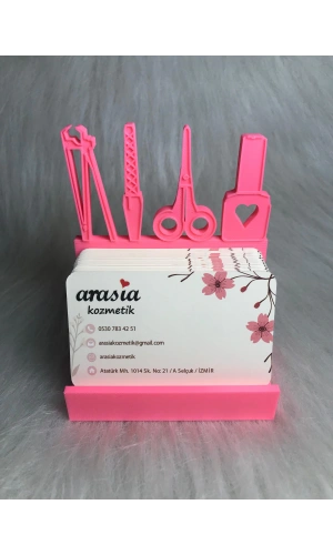 Güzellik Salonları İçin Özel Tasarım Kartvizitlik