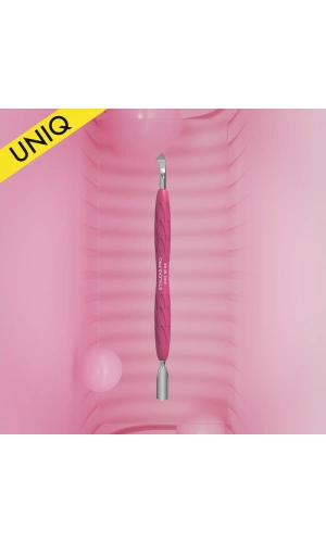 Staleks Gummy UNIQ 10 TYPE 4.2 Silikon Saplı Tırnak Eti İtici (Dar Yuvarlak İtici + Arkaya Çekilmiş Bıçak)