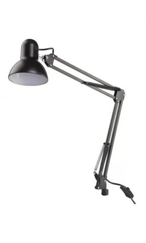 Mengeneli Siyah Masa Lambası – Metal Gövdeli Sabit Aydınlatma