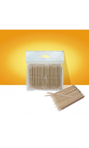Staleks Orange stick EXPERT wooden 75 mm (100 pcs)