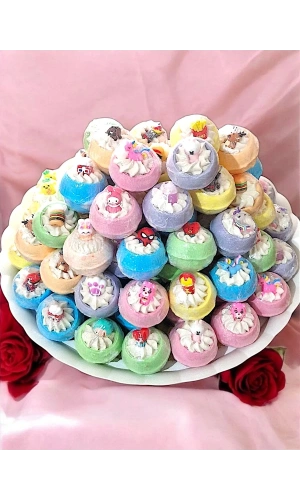 15 Adet - 125 Gr Oyuncaklı Banyo Topu | Nem Bombası & Pedikür Topu