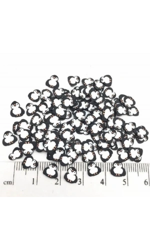 Sevimli Penguen Nail Art Süsleri