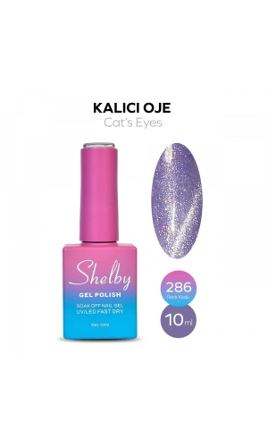 Shelby Kalıcı Kedi Gözü Oje 286 – Manyetik Işıltılı 10 ml