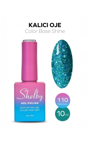 Shelby Kalıcı Oje 110 - Işıltılı Color Base Shine Serisi - 10 ml