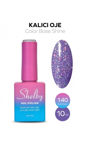 Shelby Kalıcı Oje 140 Simli Parlak Color Base – 10 ml