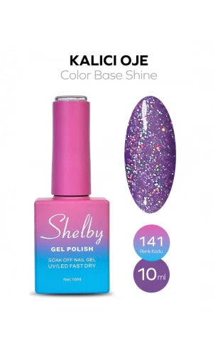 Shelby Kalıcı Oje 141 Simli Parlak Color Base – 10 ml