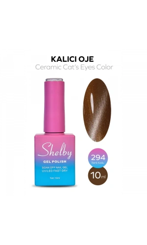 Shelby Kalıcı Seramik Kedi Gözü Oje 294 – Manyetik Efektli Kalıcı Oje 10 ml