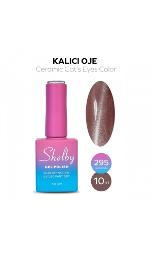 Shelby Kalıcı Seramik Kedi Gözü Oje 295 – Manyetik Efektli Kalıcı Oje 10 ml