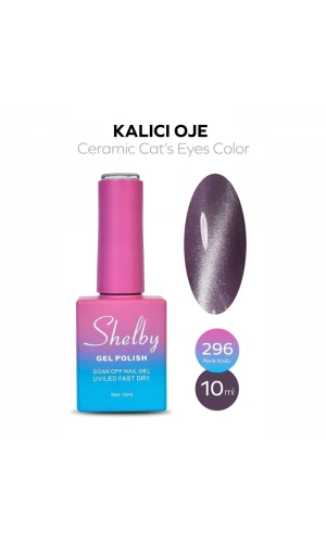 Shelby Kalıcı Seramik Kedi Gözü Oje 296 – Manyetik Efektli UV/LED Uyumlu 10 ml