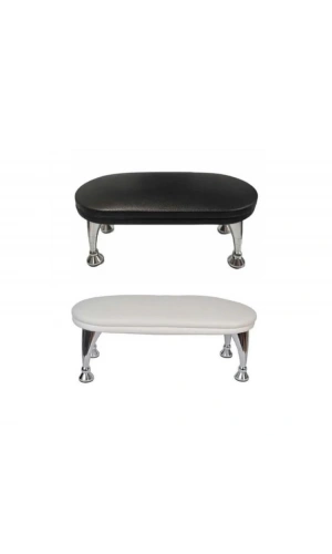 Beyaz Metal Ayaklı Sehpa – Şık ve Konforlu Manikür Desteği