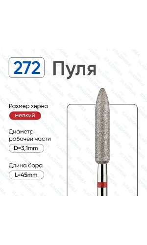 Vladmiva Freze Ucu – Mermi Uçlu, İnce Kalınlık (3.1mm)