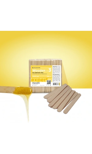 Staleks EXPERT 30 Sir Ağda İçin 3 Nolu Ahşap Spatula (Çubuk) (100 Adet)