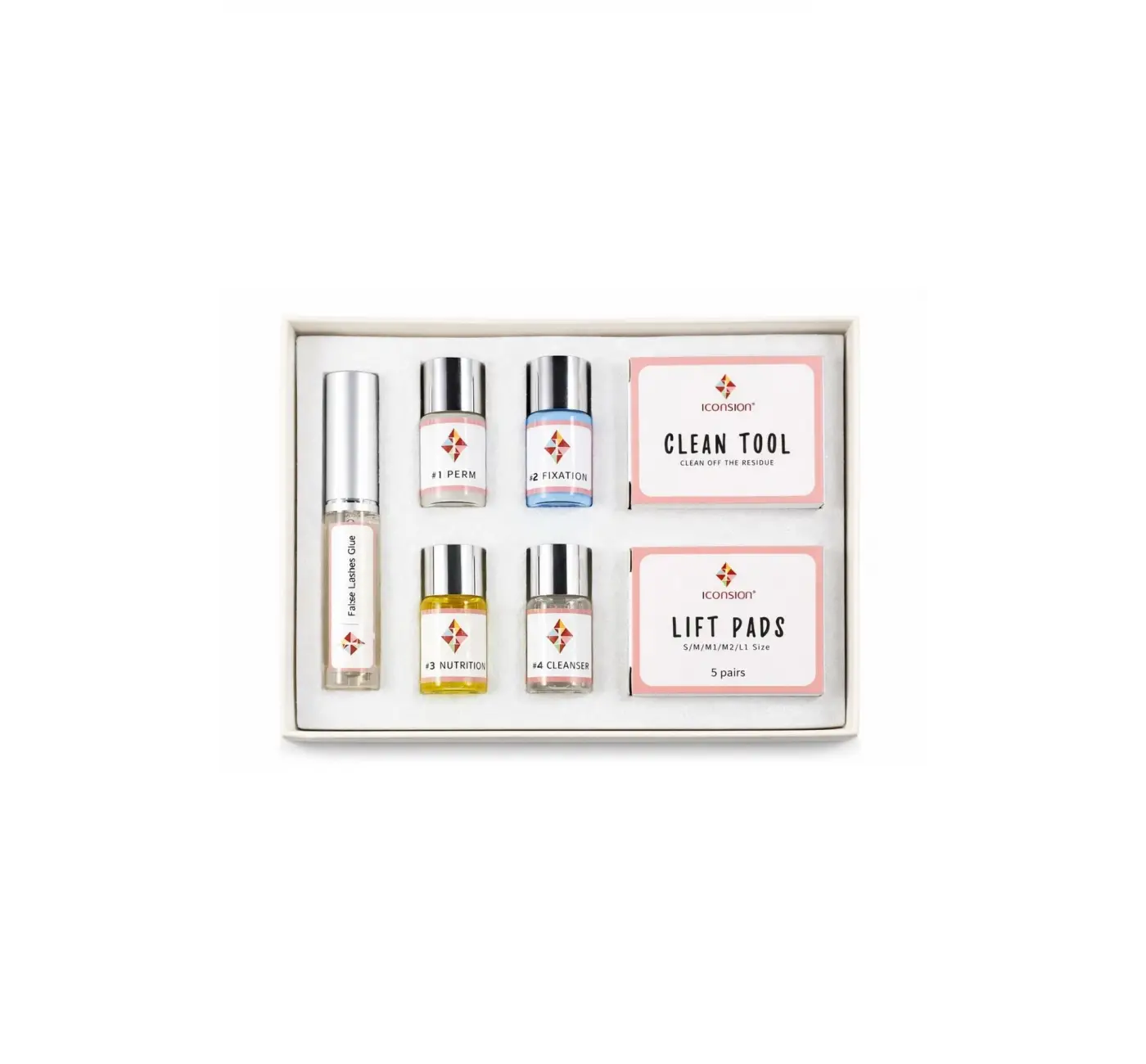 Iconsion Kirpik Lifting Seti Yapıştırıcılı 10ml Lash Lift, Kaş & Kirpik Perma Seti Full Set