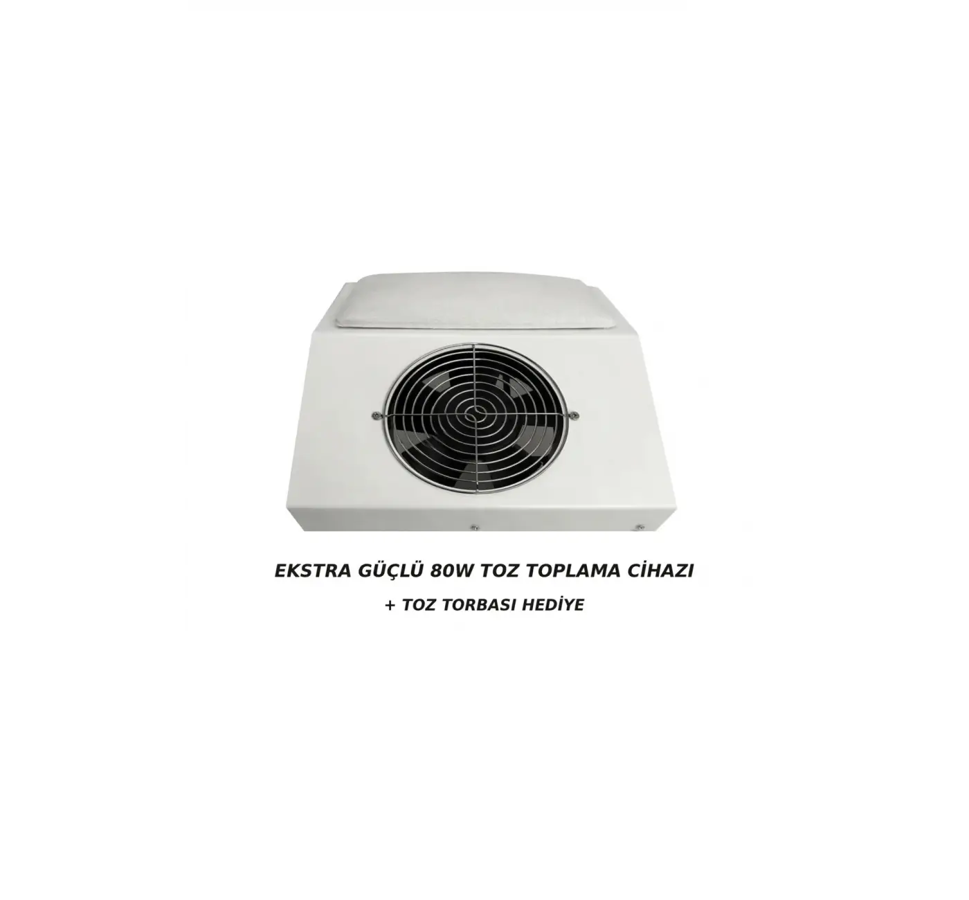 Nail Tırnak Toz Toplama Makinesi Tek Fanlı - Ekstra Güçlü 80W - Protez Tırnak Toz Çekme Makinası