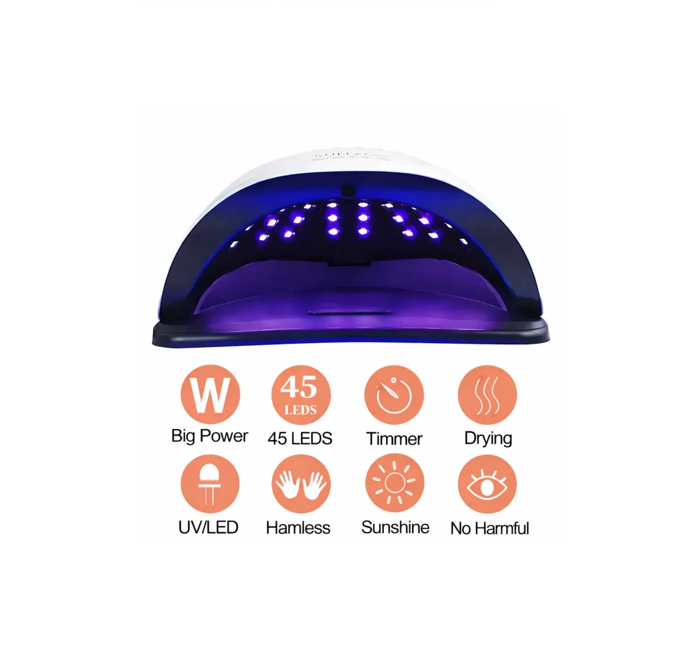 X Max Uv Led Tırnak Kurutucu 220 Watt 45 Led Protez Tırnak Kalıcı Oje Kurutma Makinası