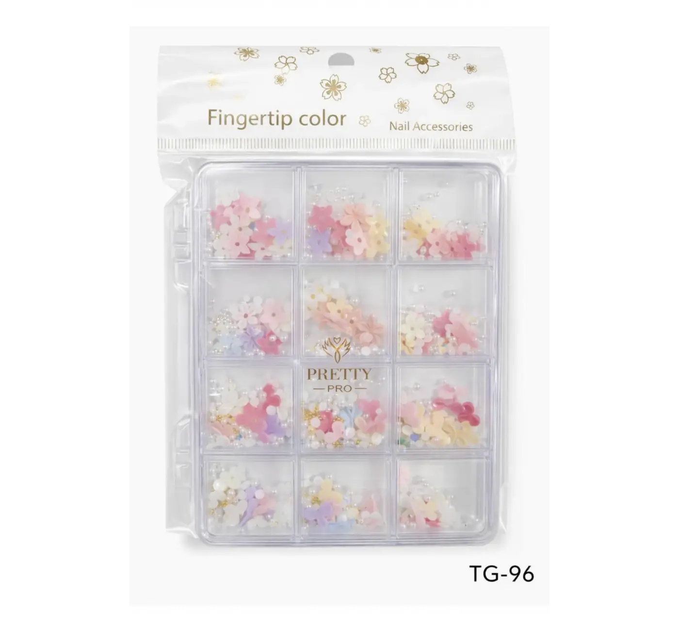 Charm 3D Tırnak Süsleme Protez Tırnak Nail Art Süsleme Karışık Desenli TG-96