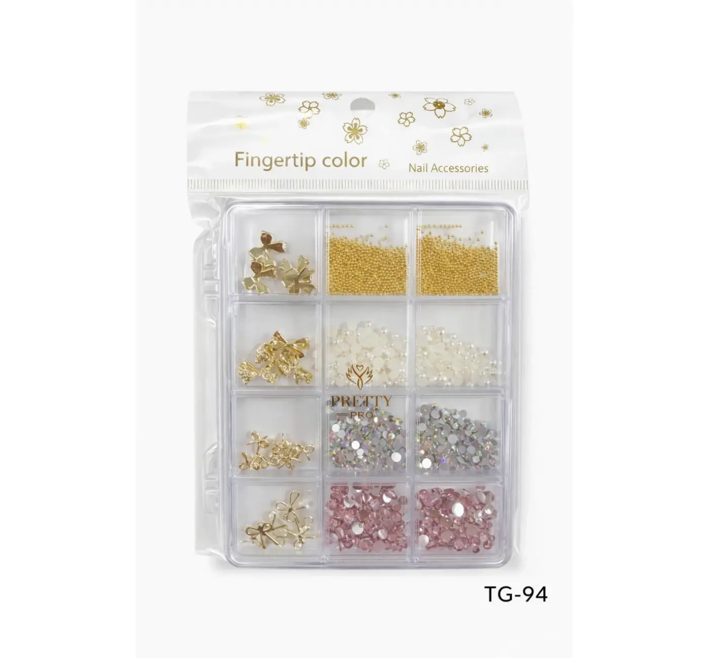 QNail Professional Charm 3D Tırnak Süsleme Protez Tırnak Nail Art Süsleme Karışık Desenli TG-94