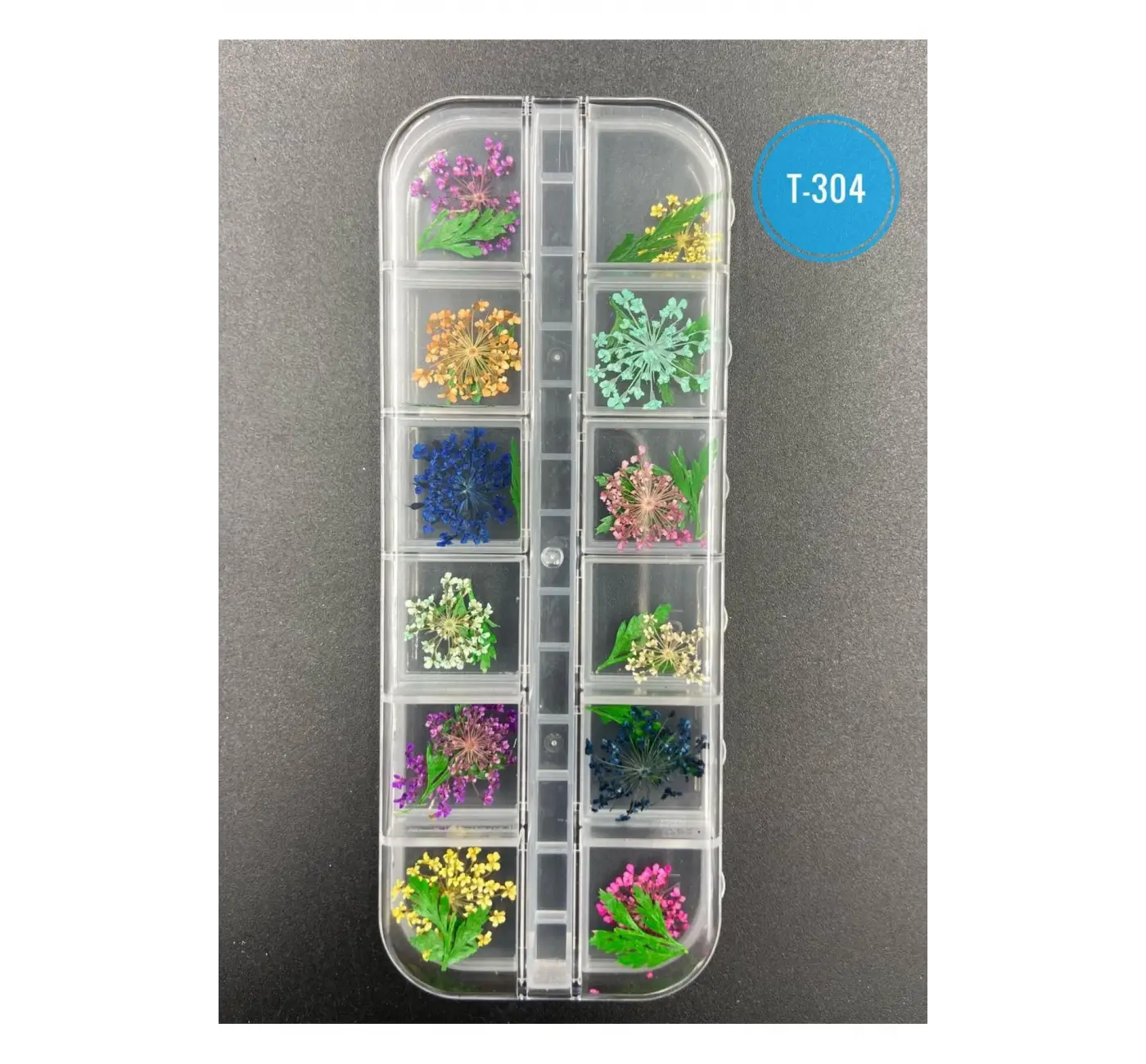QNAİL PROFESSİONAL Kurutulmuş Gerçek Çiçek Nail Art Süsleme 3d Kuru Çiçek Model T-304