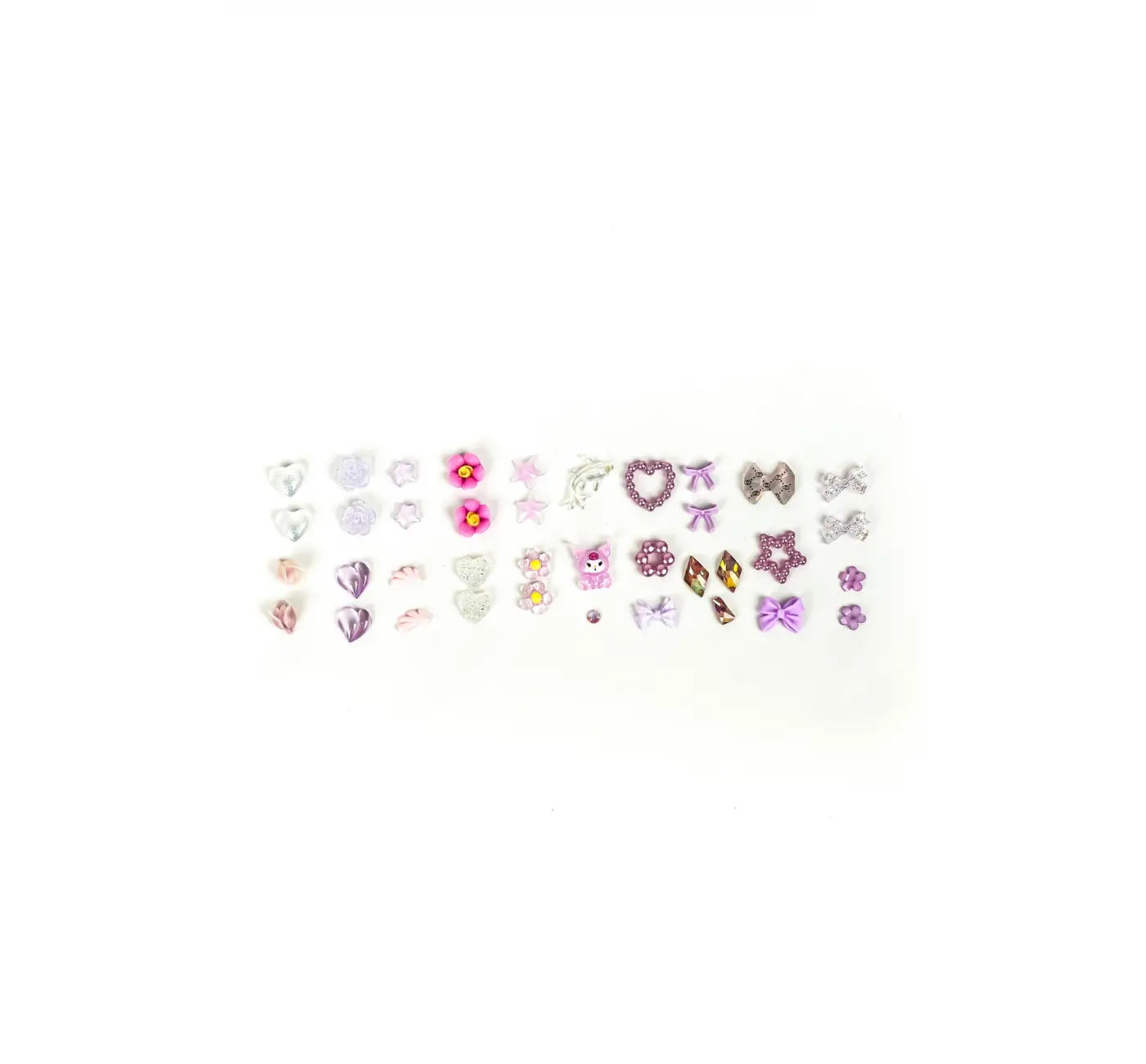 QNAİL PROFESSİONAL Renkli Tırnak Taşı Seti 24’lü Nail Art Süsleme Parlak Kristal Boncuk Seti QA-301