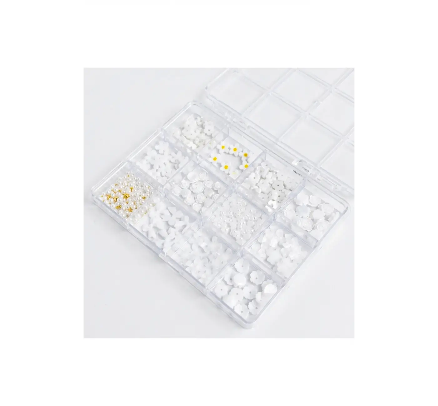 Renkli Tırnak Taşı Seti 12Li Nail Art Süsleme Parlak Kristal Boncuk Seti QA-202