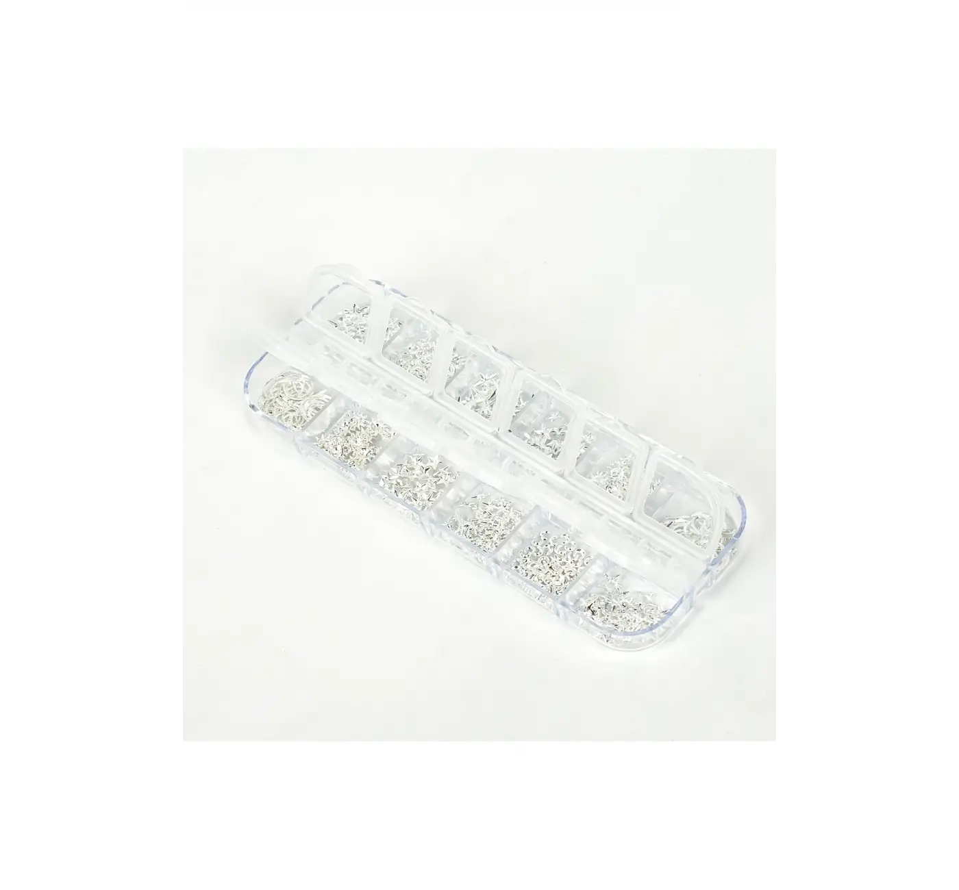 Renkli Tırnak Taşı Seti 12Li Nail Art Süsleme Parlak Kristal Boncuk Seti QA-102