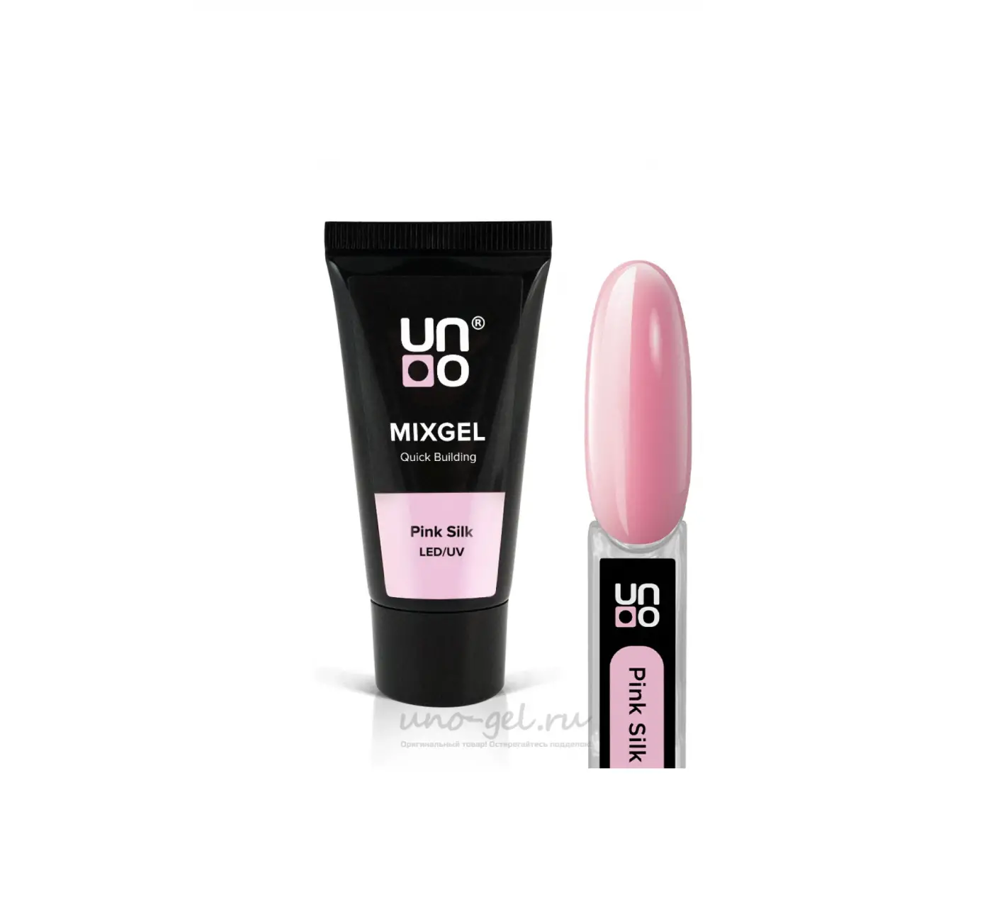 Uno Poly Jel Pink Silk LED/UV Quick Building 30G