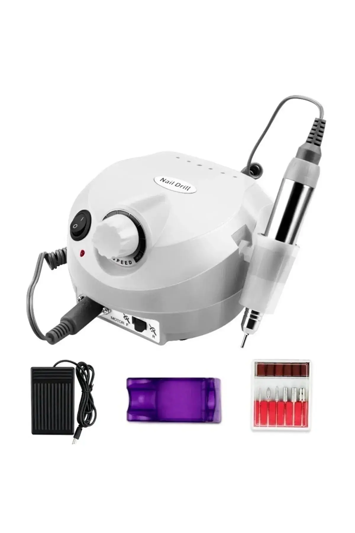 Profesyonel Elektrikli Freze Tırnak Parlatıcı Törpü Manikür Pedikür Makinesi Point Power NAIL MASTER
