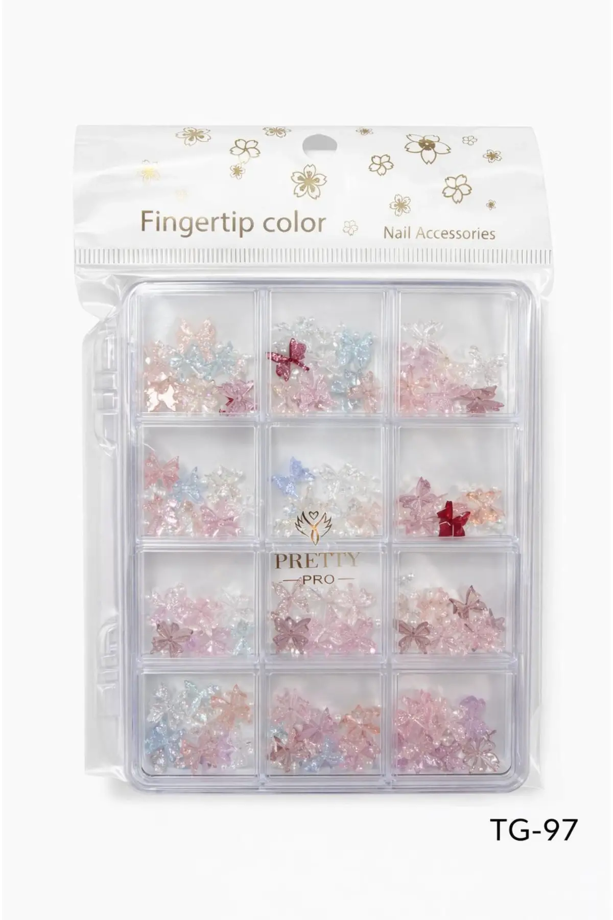 Charm 3D Tırnak Süsleme Protez Tırnak Nail Art Süsleme Karışık Desenli TG-97