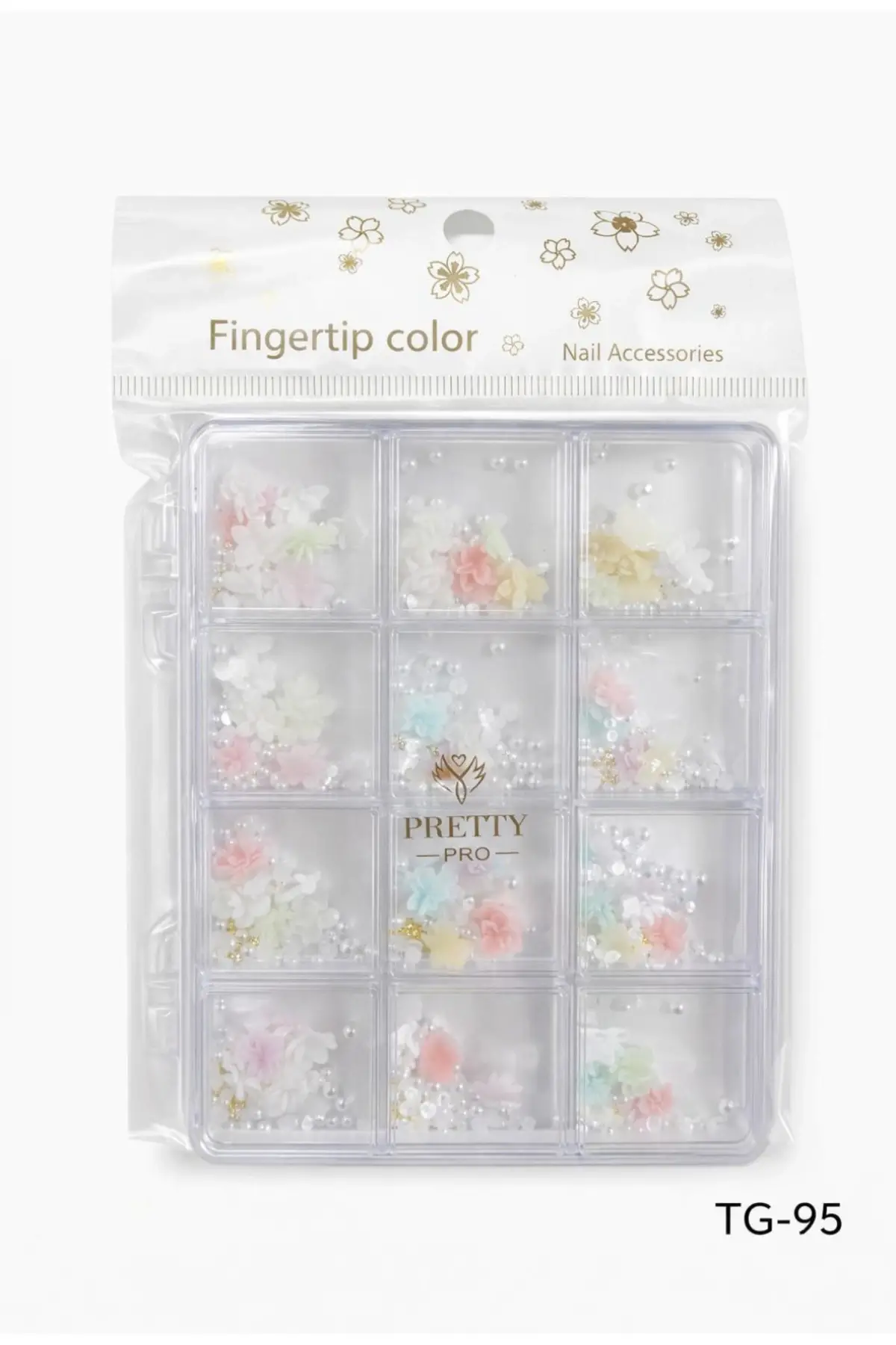Charm 3D Tırnak Süsleme Protez Tırnak Nail Art Süsleme Karışık Desenli TG-95