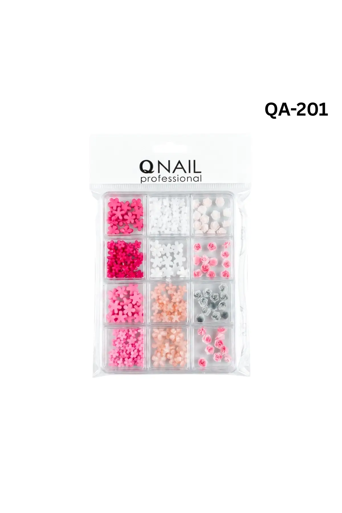 Renkli Tırnak Taşı Seti 12Li Nail Art Süsleme Parlak Kristal Boncuk Seti QA-201