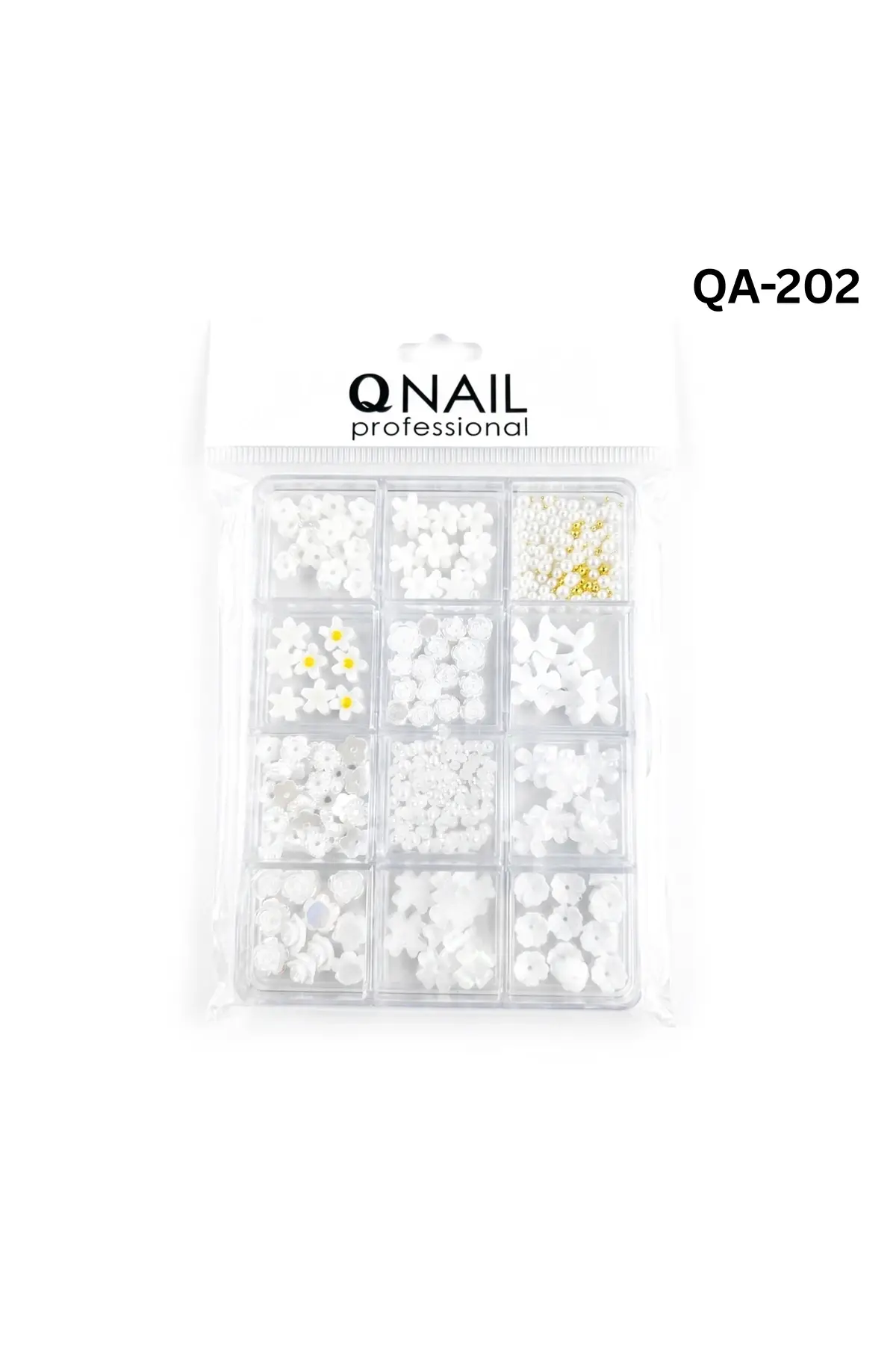 Renkli Tırnak Taşı Seti 12Li Nail Art Süsleme Parlak Kristal Boncuk Seti QA-202