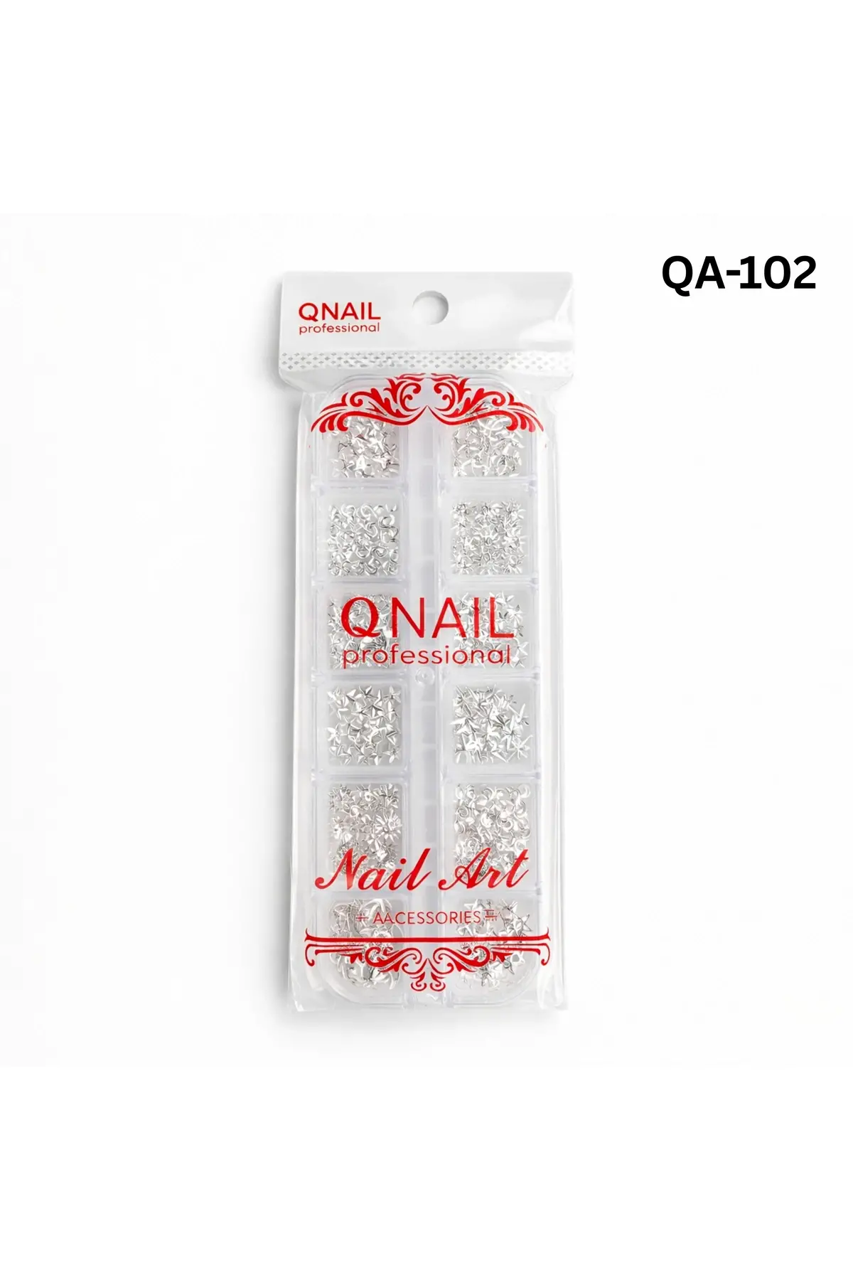 Renkli Tırnak Taşı Seti 12Li Nail Art Süsleme Parlak Kristal Boncuk Seti QA-102