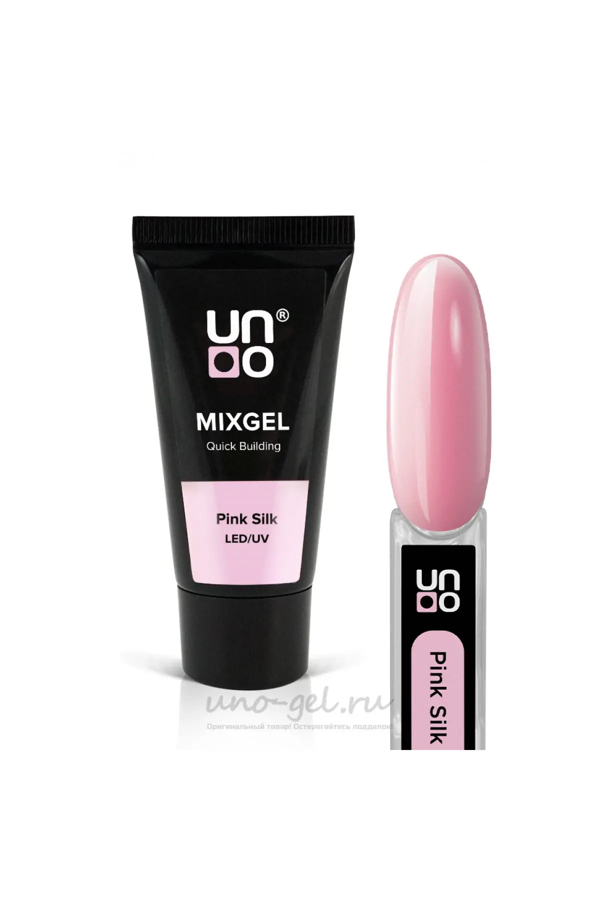 Uno Poly Jel Pink Silk LED/UV Quick Building 30G