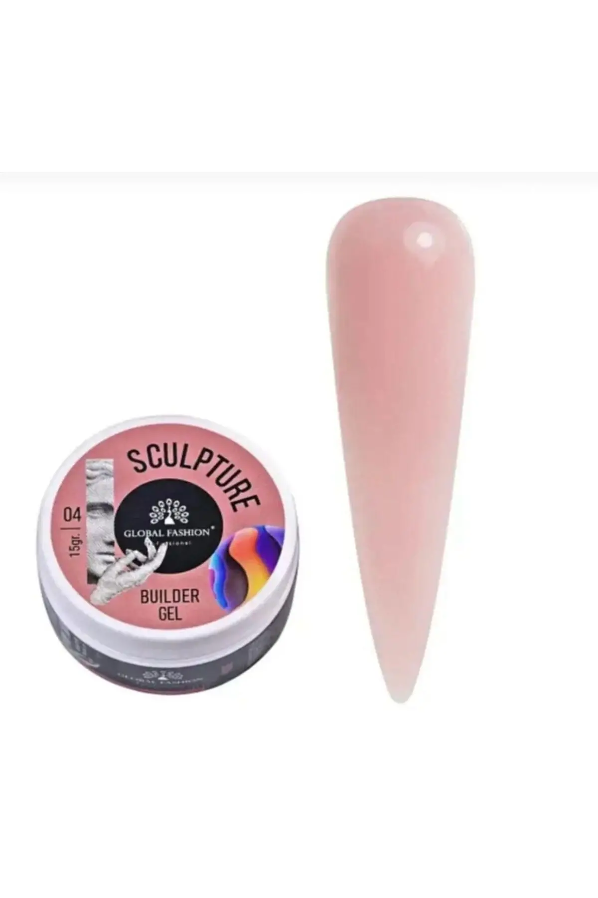 Hamur Jel nude renk Protez Tırnak Hamur Jel-global Fashion Hamur Jel 15 gr