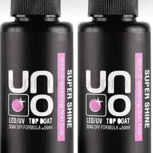 Uno Supershine Top Coat 50 ml Silinmeyen Top Coat 2Li Set