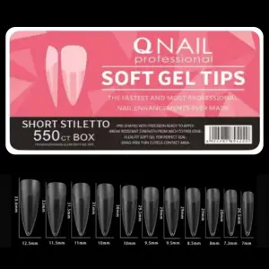 Short Stiletto 550’li Soft Jel Tips Yeni Nesil Protez