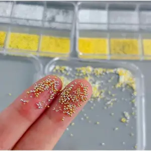 Havyar Tırnak Taş Süsleme Nail Art Boncukları Gold ve Silver 6lı