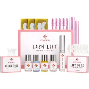 Iconsion Kirpik Lifting Seti Yapıştırıcılı 10ml Lash Lift, Kaş & Kirpik Perma Seti Full Set