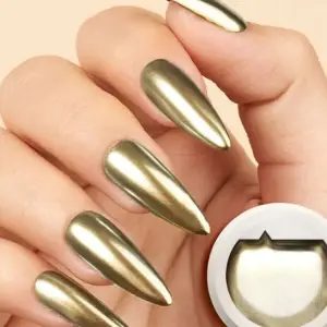 Gold Gel Metalik jel Paint Metalik Gri Nail Art Kalıcı Oje 5g