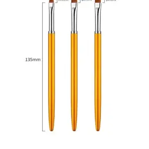3lu Protez Tırnak Jel Fırçası Uv Gel Fırça