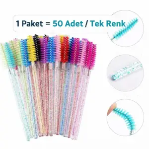 Renkli 5li Kaş Ve Kirpik Tarama Fırçası