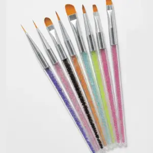 8li nail art & jel fırça seti full set