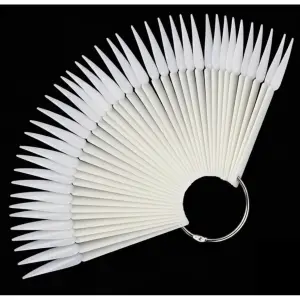 QNAIL PROFESSIONAL 50li kemik renk stiletto kartela