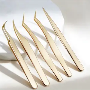 5li Full Set İpek Kirpik Cımbızı Seti