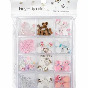Charm 3D Tırnak Süsleme Protez Tırnak Nail Art Süsleme Karışık Desenli TG-83