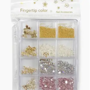 QNail Professional Charm 3D Tırnak Süsleme Protez Tırnak Nail Art Süsleme Karışık Desenli TG-94