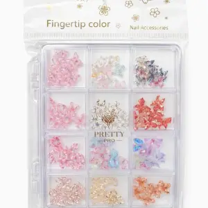 Charm 3D Tırnak Süsleme Protez Tırnak Nail Art Süsleme Karışık Desenli TG-93